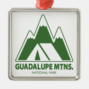 Adorno Metálico Parque Nacional Mtns. Guadalupe Montañas Camping