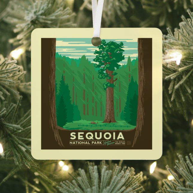 Adorno Metálico Parque nacional Sequoia (in situ)