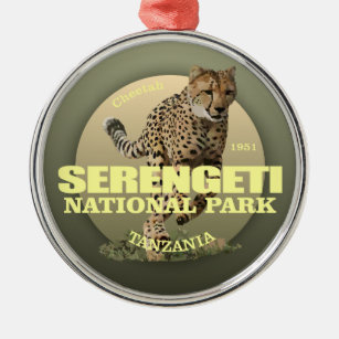 Adorno Metálico Parque nacional Serengeti (Cheetah) WT