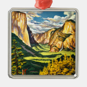 Adorno Metálico Parque Nacional Yosemite California Arte de Viaje