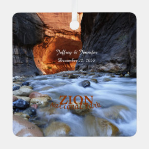 Adorno Metálico Parque Nacional Zion, Las Aranceles, Nombre, Plaza
