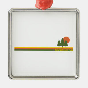 Adorno Metálico Parque Nacional Zion Pinos Sol