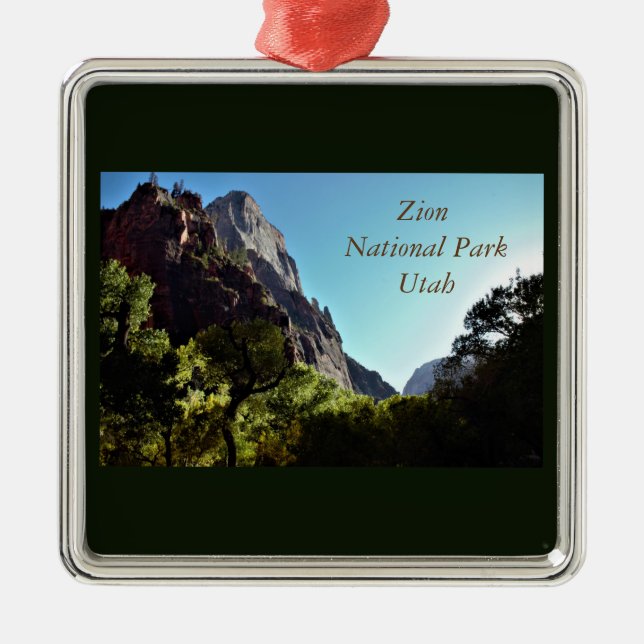 Adorno Metálico Parque nacional Zion Utah (Frente)