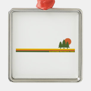 Adorno Metálico Parque Provincial Gladstone Pine Trees Sun