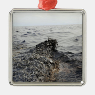 Adorno Metálico Parte de un pulido de aceite en el Golfo de México