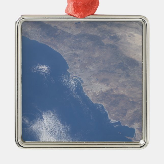 Adorno Metálico Parte del sur de California vista desde el espacio (Frente)