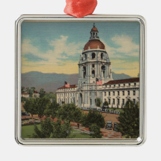 Adorno Metálico Pasadena, CA - vista ayuntamiento y público Librar