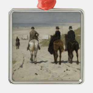 Adorno Metálico Paseo a caballo por la playa (por Anton Mauve)