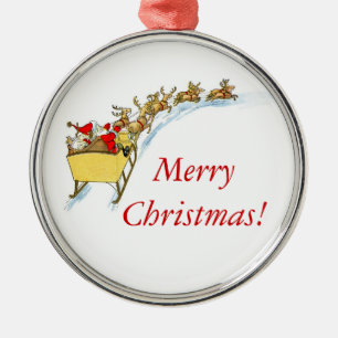 Adorno Metálico Paseo en Sleigh