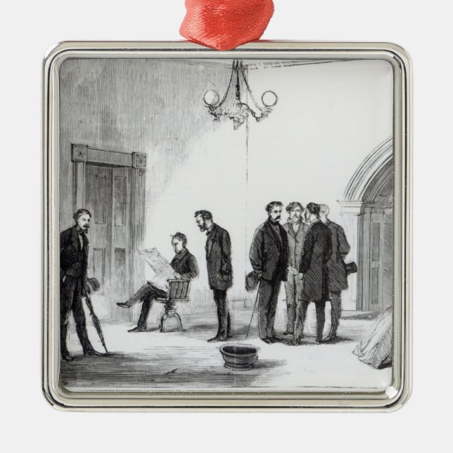 Adorno Metálico Pasillo de la Casa Blanca en Washington (Frente)