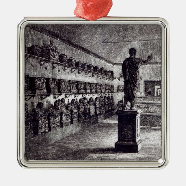 Adorno Metálico Pasillo del Arringatore, museo de Etruscan (Frente)