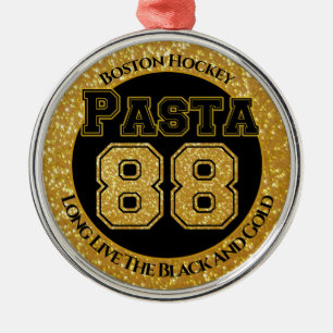 Adorno Metálico Pasta de hockey 88 de Boston