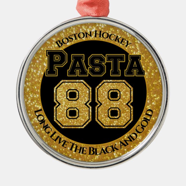 Adorno Metálico Pasta de hockey 88 de Boston (Frente)