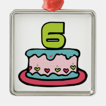 Pastel de cumpleaños de 6 años