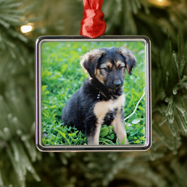 Adorno Metálico Pastor alemán (Árbol)