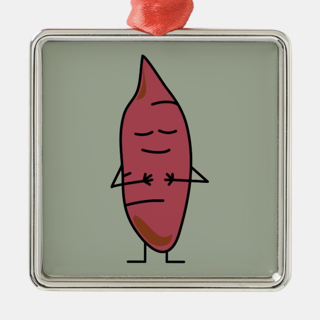 Adorno Metálico Patatas de los ñames del ñame de la patata dulce (Frente)