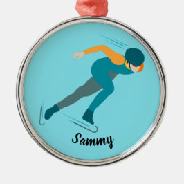 Adorno Metálico Patinaje de velocidad