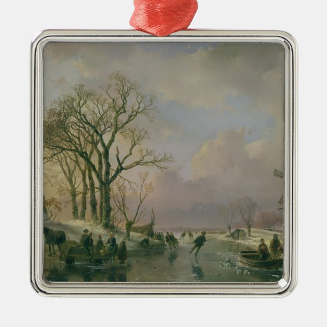 Adorno Metálico Patinaje en Holanda (Frente)