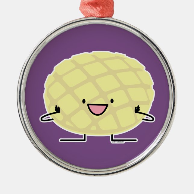 Adorno Metálico Patisserie dulce del pan del concha japonés de la (Frente)