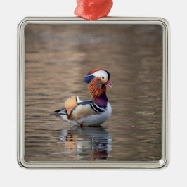 Adorno Metálico Pato Mandarin