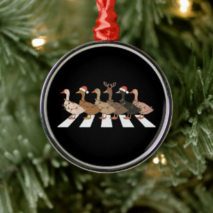 Adorno Metálico Patos de Navidad Animales Divertidos Regalo de Ama