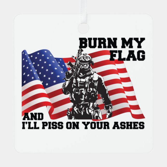 Adorno Metálico Patriota americano (Anverso)