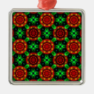 Adorno Metálico Patrón abstracto boho elegante moderno floral #504