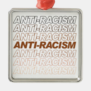 Adorno Metálico Patrón anti-racismo