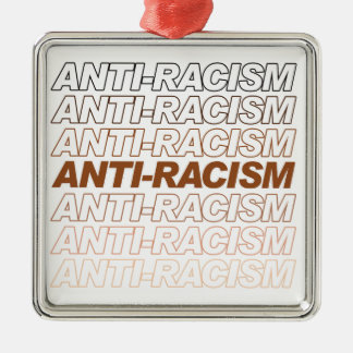 Adorno Metálico Patrón anti-racismo