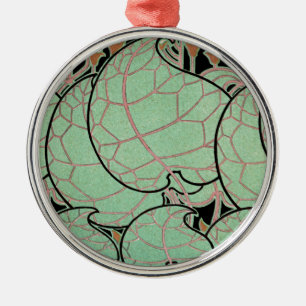 Adorno Metálico Patrón Art Nouveau #10