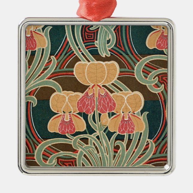 Adorno Metálico Patrón Art Nouveau n.º 4 en Emporio Moffa (Frente)