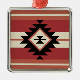 Adorno Metálico Patrón azteca