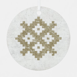 Adorno Metálico Patrón báltico del lenguaje vintage