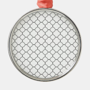 Adorno Metálico Patrón clásico de quatrefoil