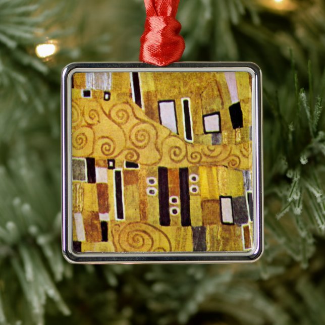 Adorno Metálico Patrón de besos de Gustav Klimt, Art Nouveau (Árbol)