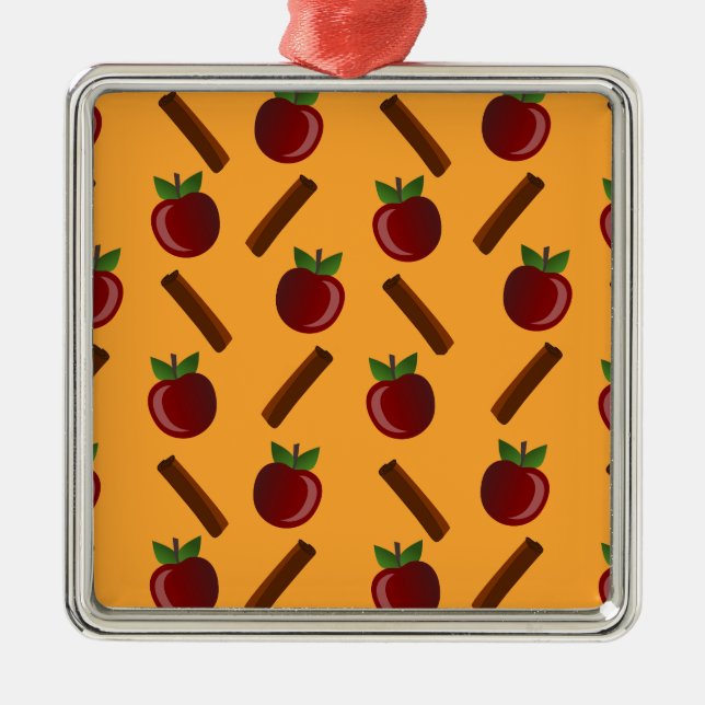 Adorno Metálico Patrón de canela de Apple (Frente)