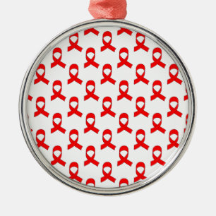 Adorno Metálico Patrón de cinta roja