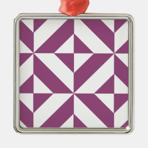 Adorno Metálico Patrón de cubo geométrico de decúbito de uva cálid