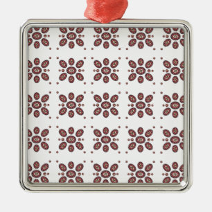 Adorno Metálico Patrón de flores de Mandala