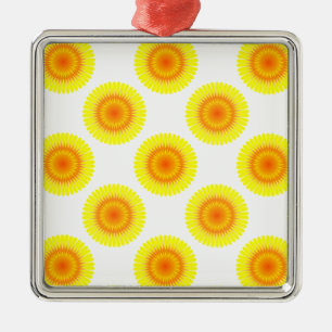 Adorno Metálico Patrón de girasol personalizado