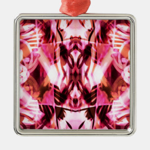 Adorno Metálico Patrón de graffiti rosa