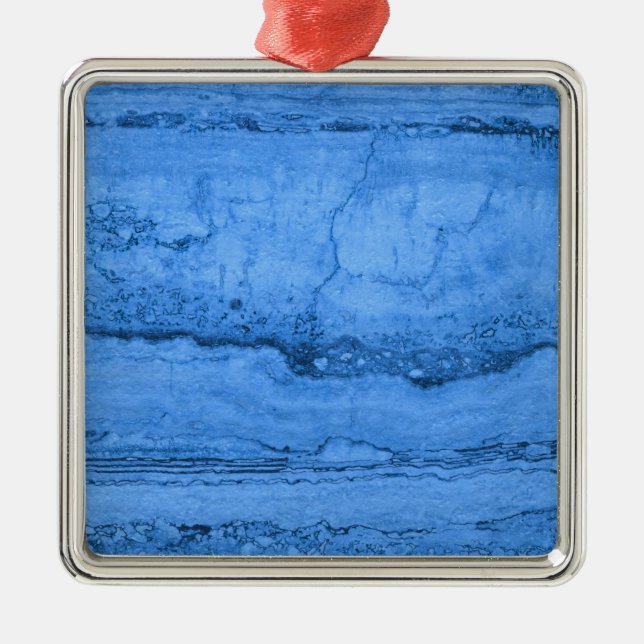 Adorno Metálico Patrón de granito azul, mármol azul, piedra azul (Frente)