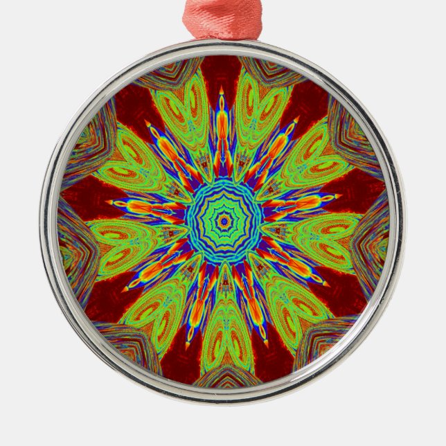 Adorno Metálico Patrón étnico asiático-africano (Frente)