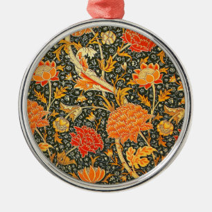 Adorno Metálico Patrón floral vintage de William Morris Cray