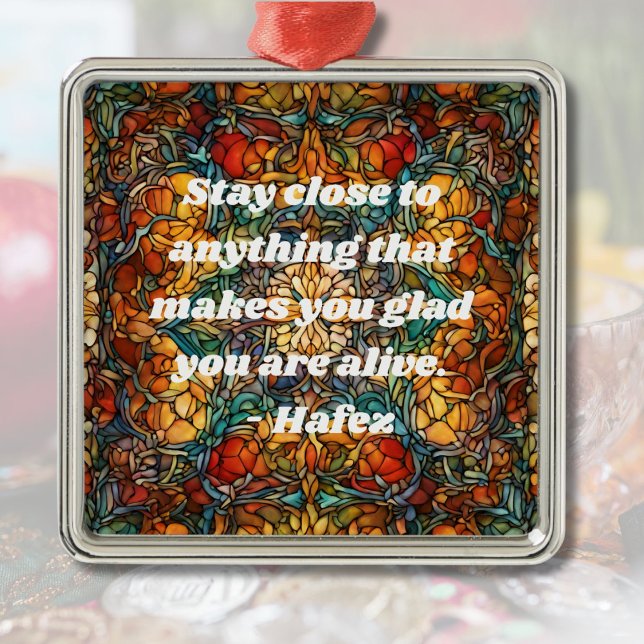 Adorno Metálico Patrón Mosaico personalizado Regalo de Año Nuevo p (Custom Mosaic Pattern Nowruz Persian New Year Gift)