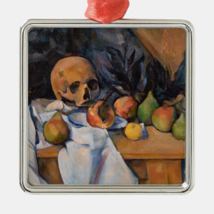 Adorno Metálico Paul Cezanne - Bodegón con calavera