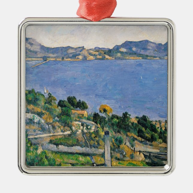Adorno Metálico Paul Cezanne el | L'Estaque, vista de la bahía de (Frente)