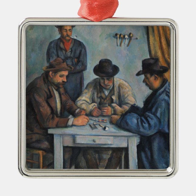 Adorno Metálico Paul Cezanne el | los jugadores de tarjeta (Frente)