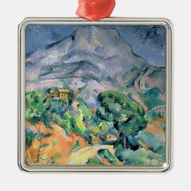 Adorno Metálico Paul Cezanne el | Mont Sainte-Victoire, 1900 (Frente)