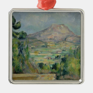 Adorno Metálico Paul Cezanne el Montagne Sainte-Victoire,